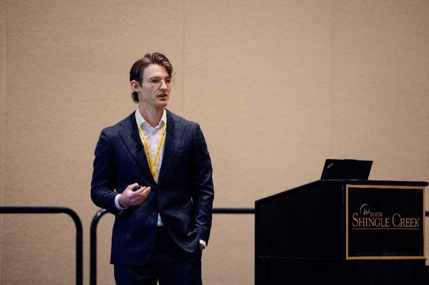 David Whann, Jr. presenting reserve planning education at an industry conference